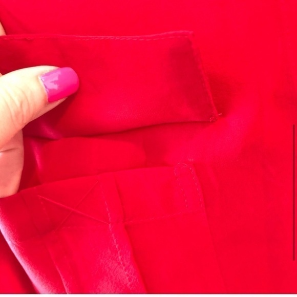Erin Fetherston Silk Red Blouse Size XL NWT - Picture 3 of 12